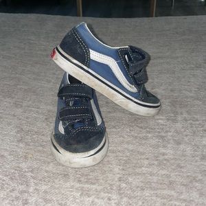 Navy Blue Velcro vans